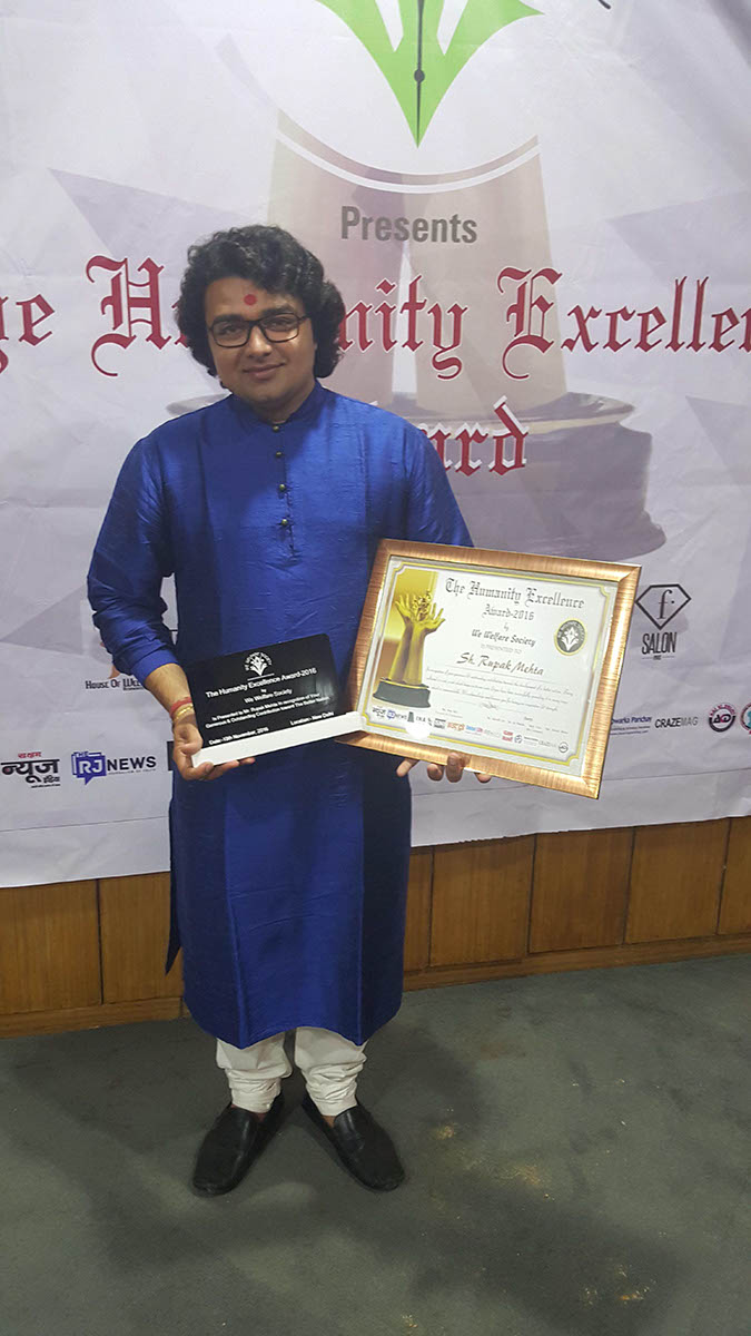 Bestowed with Humanity Excellence Award